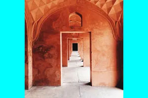 The entire image is preserved, but a blue background is added to match the dimensions specified