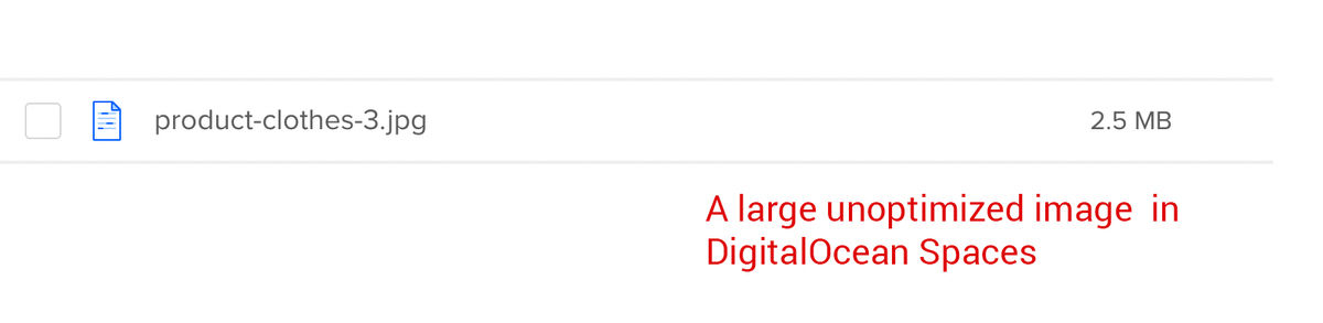 We will optimize this image with ImageKit