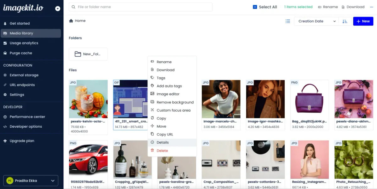 A Central Storage with a transparent, easy-to-use UI