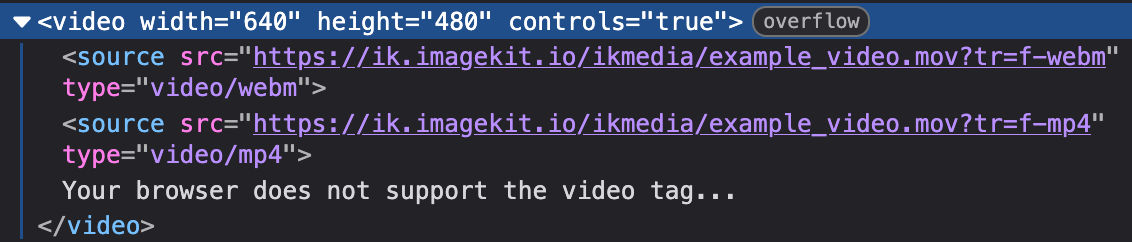 Video player with multiple sources.