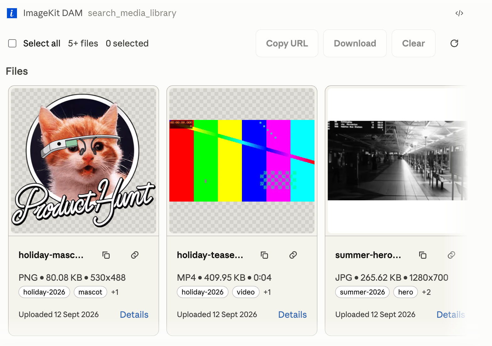 ImageKit DAM screenshot