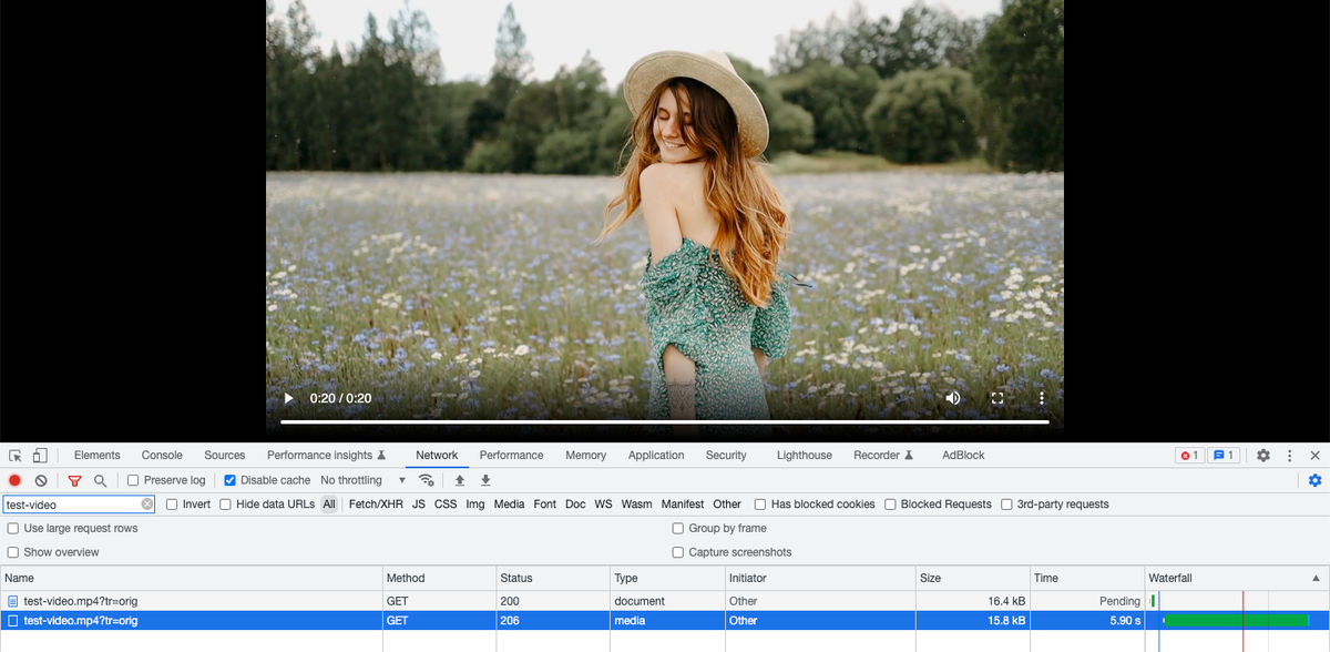 Adding a CDN in front of S3 lowers cached load time, but still serves the same 14.7 MB file.