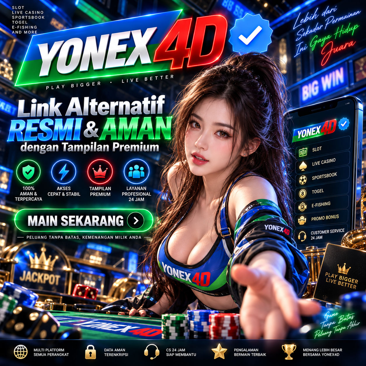 YONEX4D: Link Alternatif Resmi & Aman dengan Tampilan Premium 