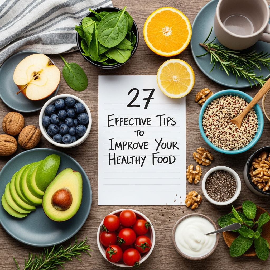 27 Effective Tips to Improve Your Healthy Food banner