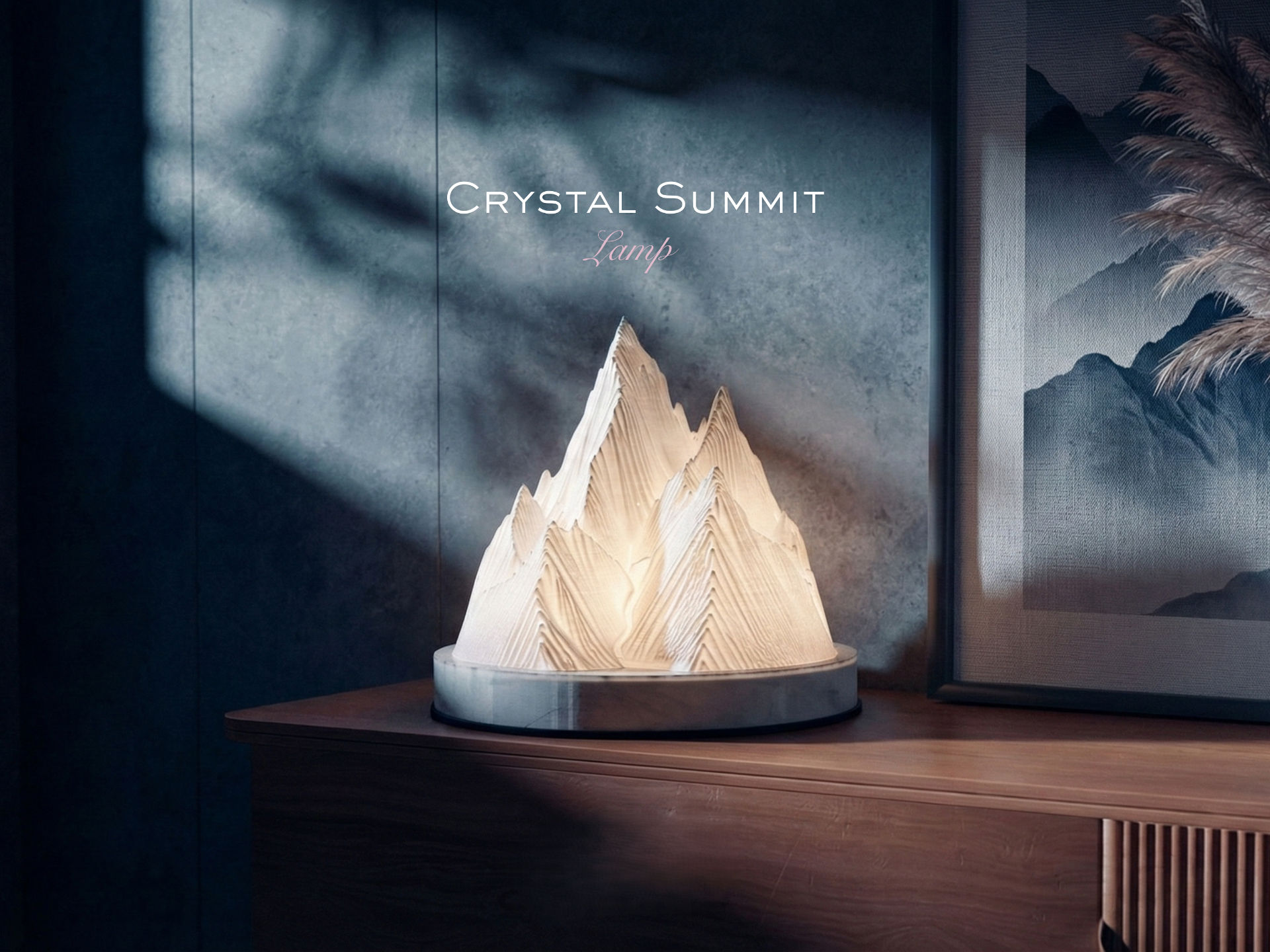 Crystal Summit Desk Lamp