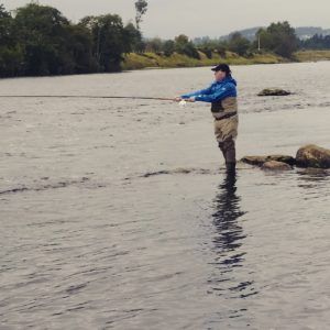 Casting in the River Dee, Scotland