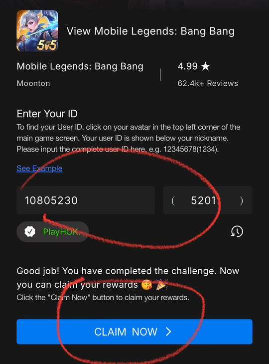 Claim your rewards