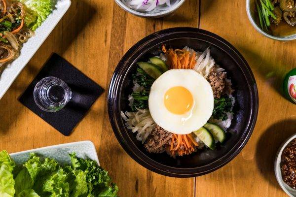 Vegán bibimbap