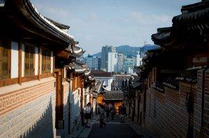Bukchon Hanok Village utca kép