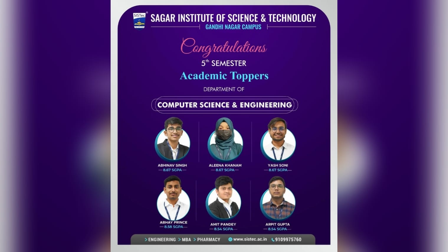 Academic Excellence: Topper - Achievement
