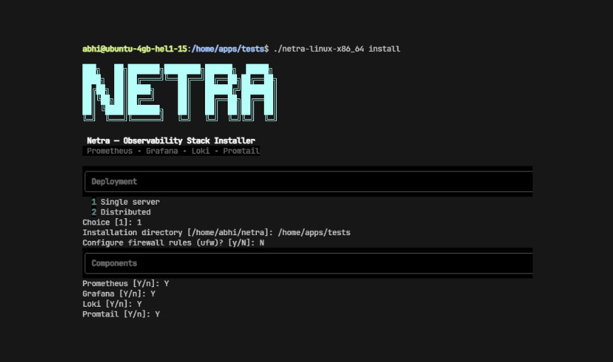 Netra - Observability Stack Deployment CLI