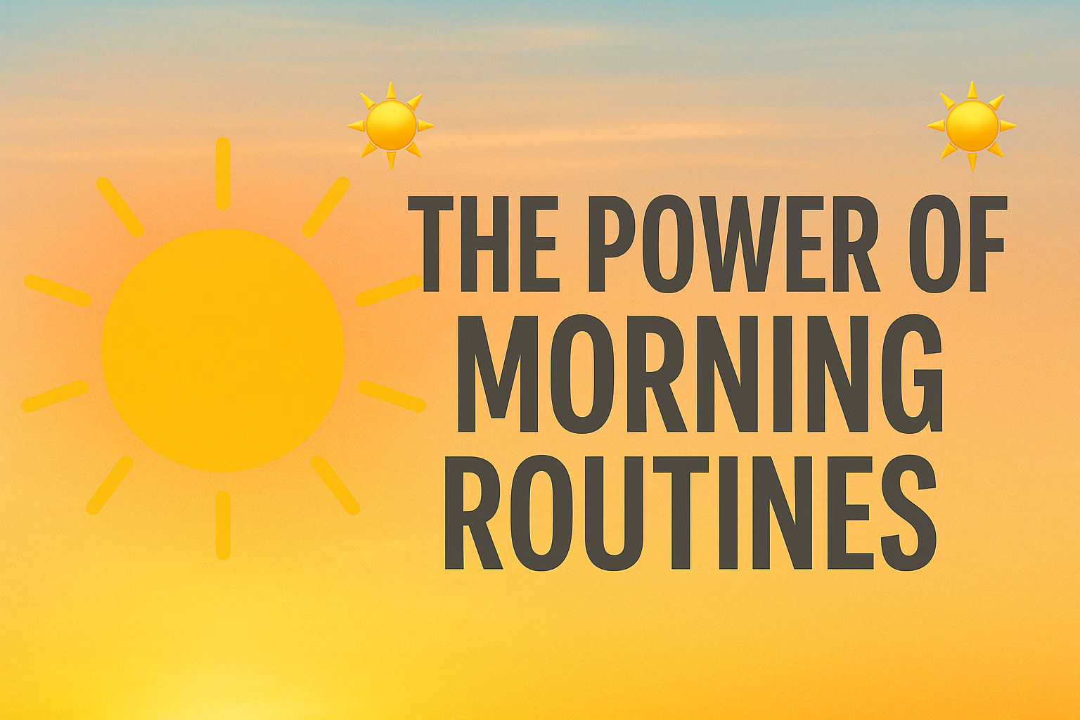 The Power of Morning Routines