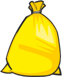 Sacco giallo per plastica e lattine