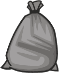 Sacco grigio per secco residuo