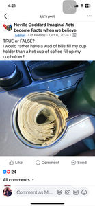 True Real Life Results on How to Manifest Money: Find the 5 Common Denominators 12 Money in cup holder