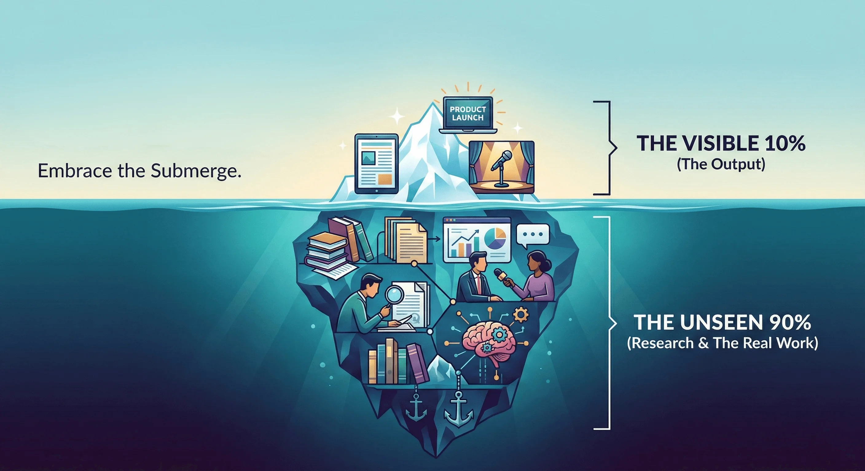 The Unseen 90%: Why Research is the Real Work