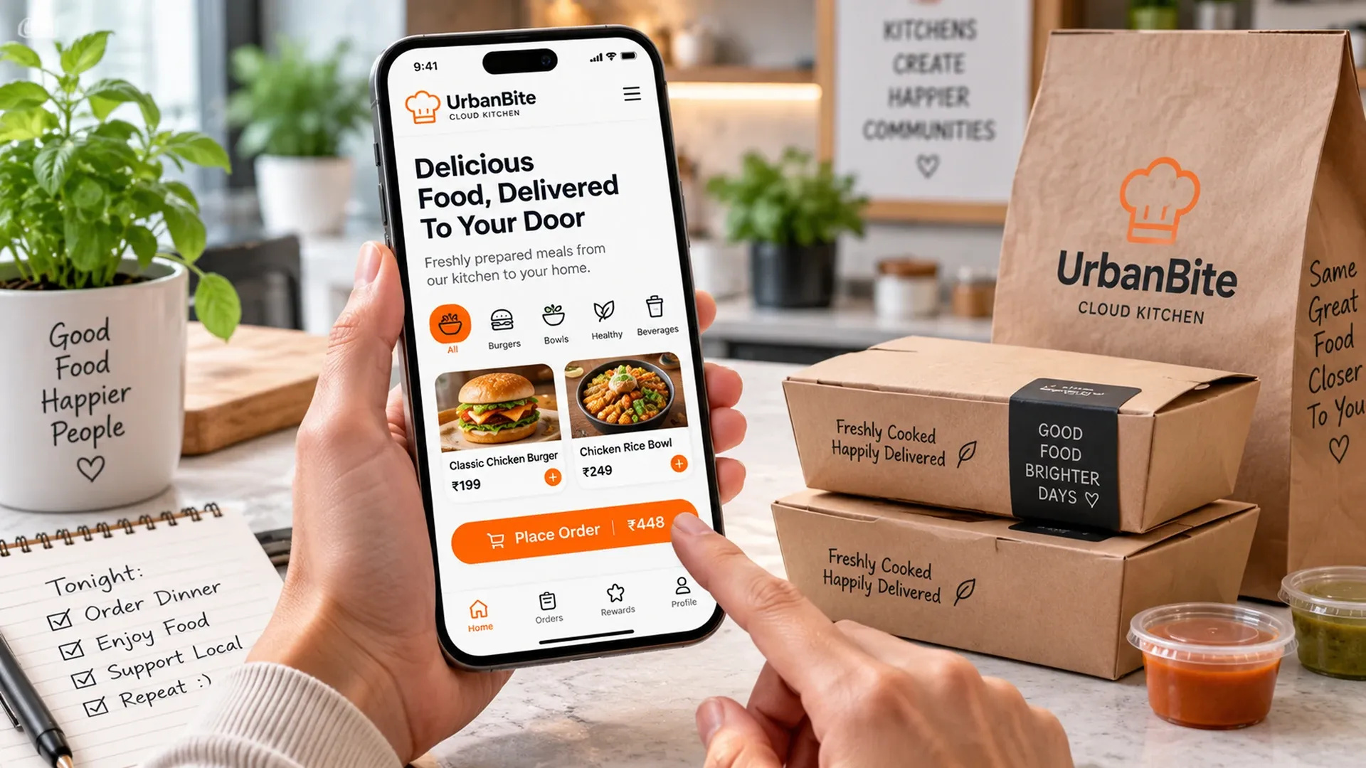 Cloud Kitchens Own Branded Ordering App
