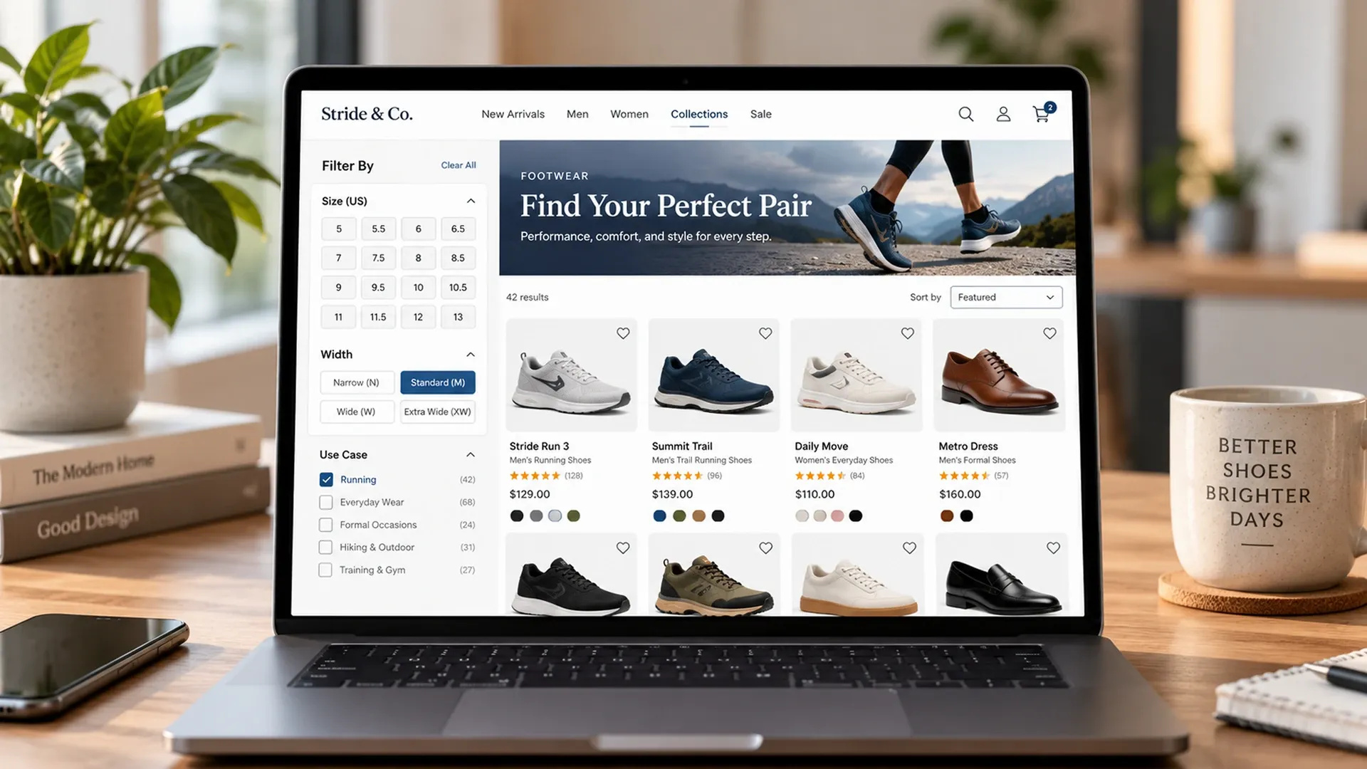 Footwear Ecommerce Collection Page