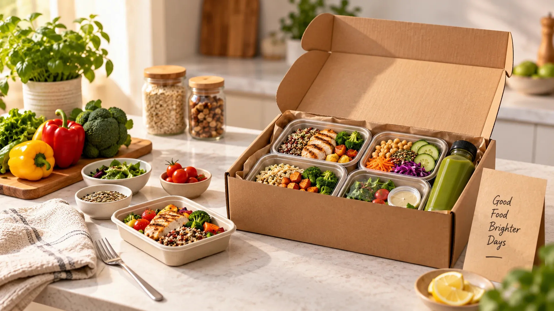 Weekly Meal Prep Box With Clearly Labeled