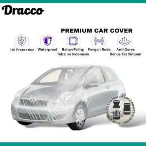 Sarung Mobil Yaris Waterproof Transparan Tebal Premium UV Protection Anti Gores Bonus Tas