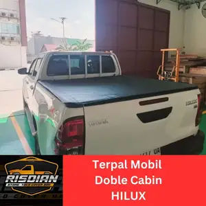 Terpal Penutup Bak Untuk Mobil Double Cabin Cover Bak Mobil Double Cabin Triton Hilux Ford Ranger chevroletNisan Sistem Perekat 2009-2026