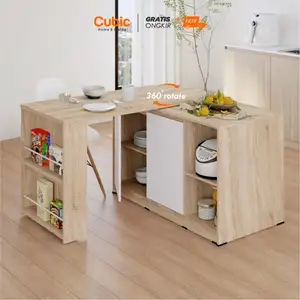 Cubic Meja Dapur Minimalis / Kitchen Island / Meja Makan / ELENA ISD 120