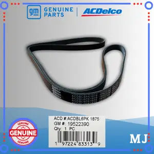 ORIGINAL ACDELCO Fan Belt Tali Kipas V Belt Chevrolet Lova Kalos Aveo bangor 6PK1875