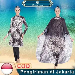 Motive Force pakaian renang muslimah 4 buah set Daun-daun Swimwear Collection