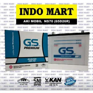 Aki Mobil Toyota Kijang Kapsul Isuzu Panther Elf PREMIUM ORIGINAL NS70 65D26R Aki Basah 12V 65Ah