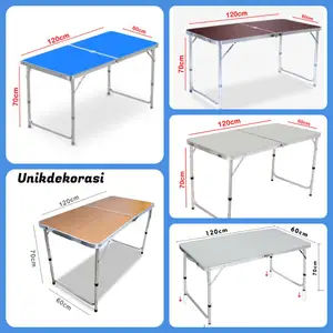 Meja Makan Lipat Set Koper Camping Outdoor Portable - Unikdekorasi