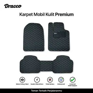 Karpet mobil kulit universal waterproof premium car mats leather