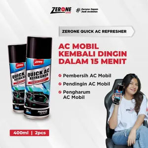 Zerone Quick AC Refresher Pembersih Pendingin AC Mobil Semprot Wangi Lemon