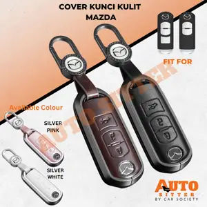 Luxe Leather Key Cover - Sarung Kunci Kulit Premium Mazda 2 Mazda 3 Mazda Cx5 Mazda Cx9 Mazda Cx 8 Mazda 6
