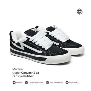 Brick Mansions - Biggie Black White Sepatu Sneakers Casual Sekolah Pria Wanita