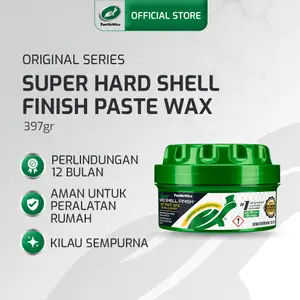 Turtle Wax Super Hard Shell Paste Wax 397gr Pengkilap Mobil Motor Helm Tahan Lama Memberi Efek Daun Talas Melindungi Cat dari Sinar UV