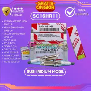 BUSI IRIDIUM ORIGINAL TOYOTA SC16HR11 DENSO SEGEL HOLOGRAM AVANZA XENIA VELOZ AGYA AYLA SIGRA CALYA VIOS RUSH TERIOS YARIS