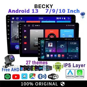 BECKY with Kipas Pendingin Android 9 Inch Mobil 6G+64G IPS Screen Head Unit 7/9/10 Inch Car Android 13 Navigasi Untuk TOYOTA Daihatsu Mitsubishi Android Mobil 10 Inch Ram 4 HONDA SUZUKI Hyundai NISSAN Double Din Tv Mobil Android 02