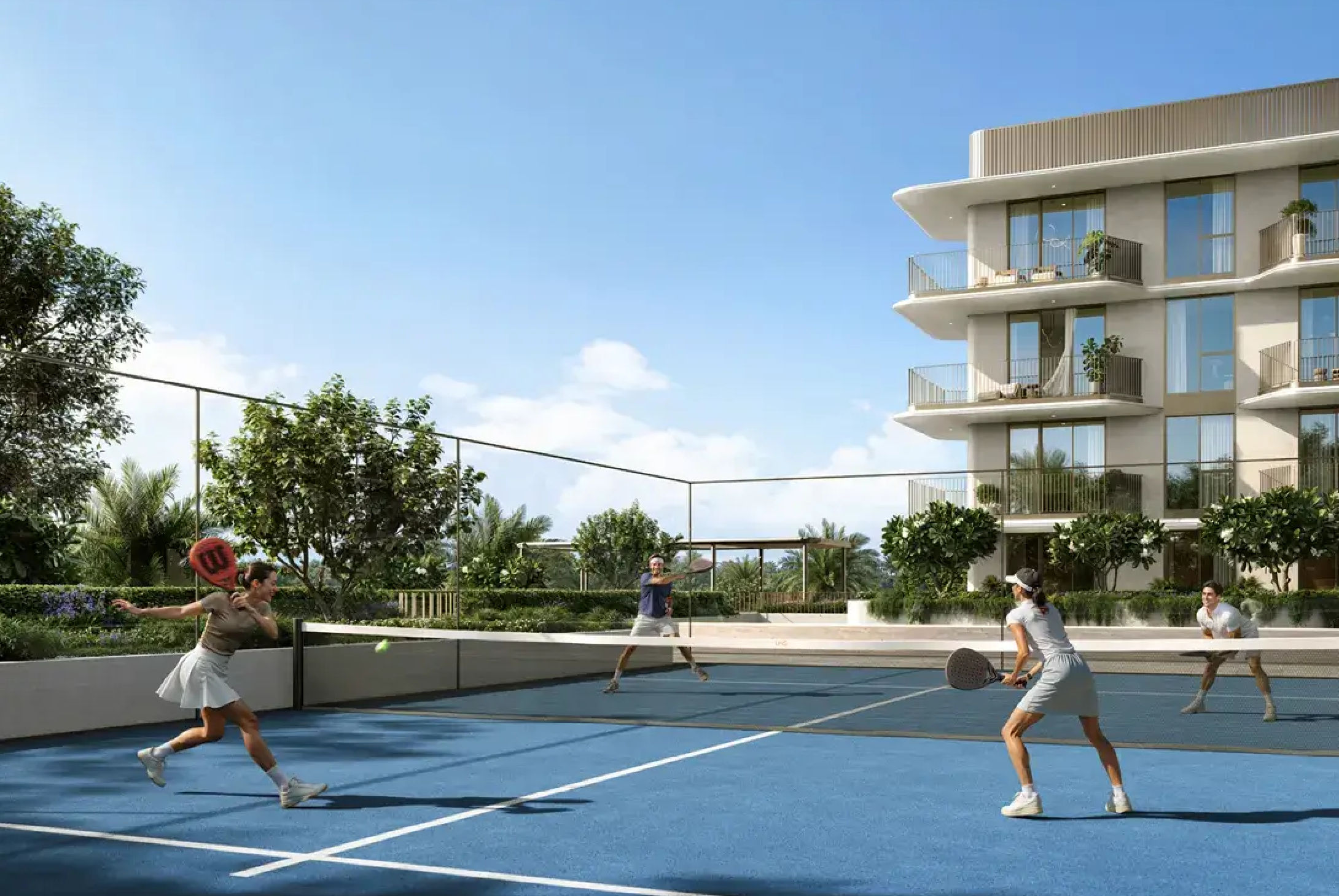 Dubai properties aerial view