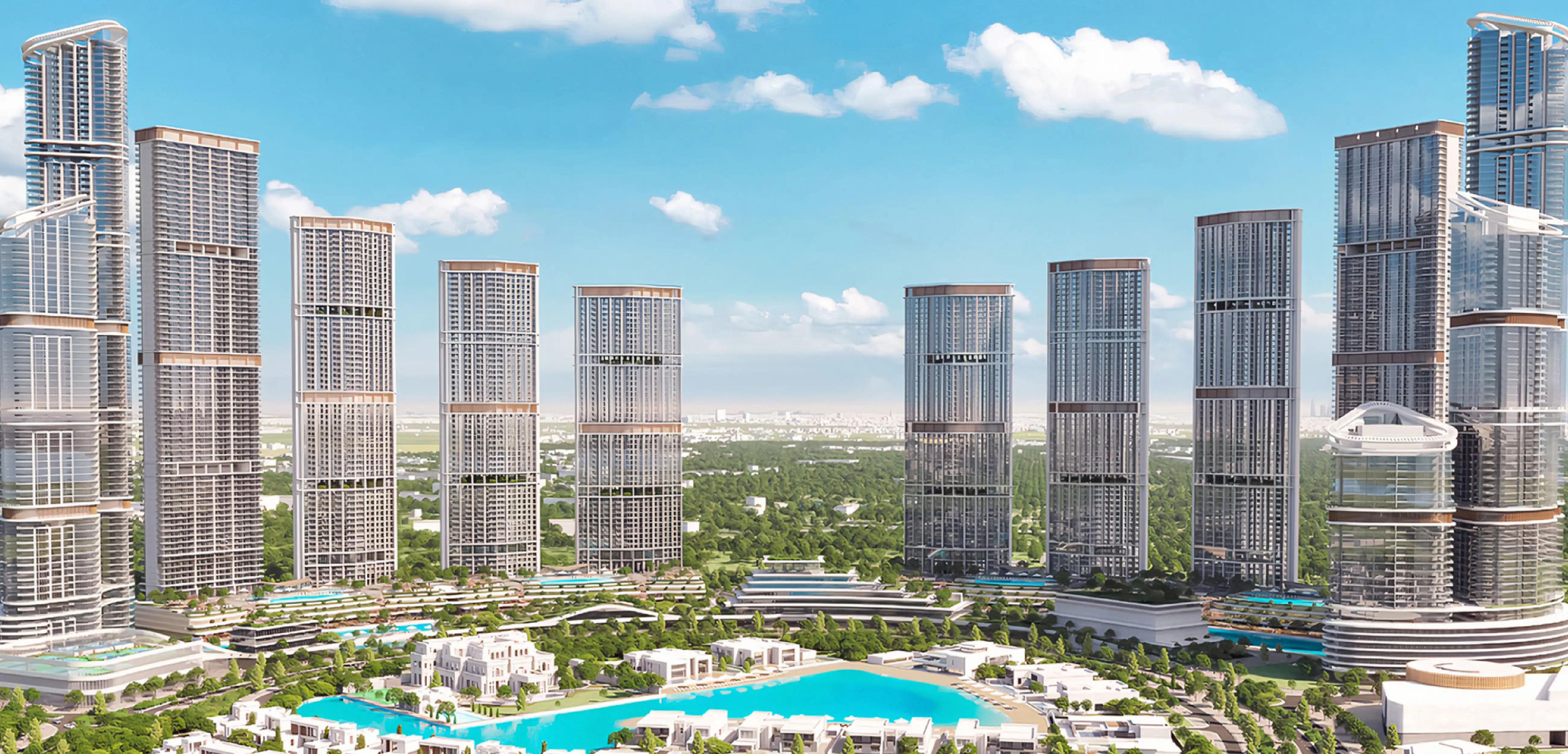 Luxurious Property in Sobha Hartland 2, Mohammed Bin Rashid City , Dubai - Riverside Crescent 350 - Sobha