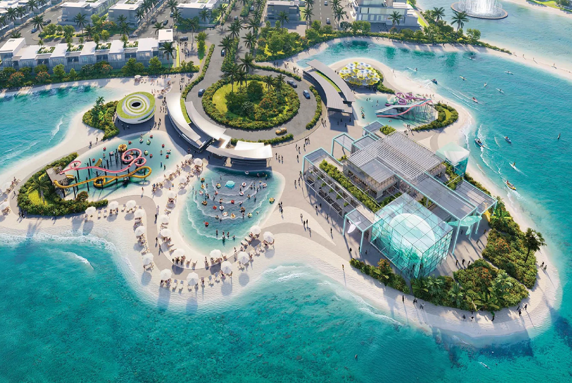 Dubai properties aerial view