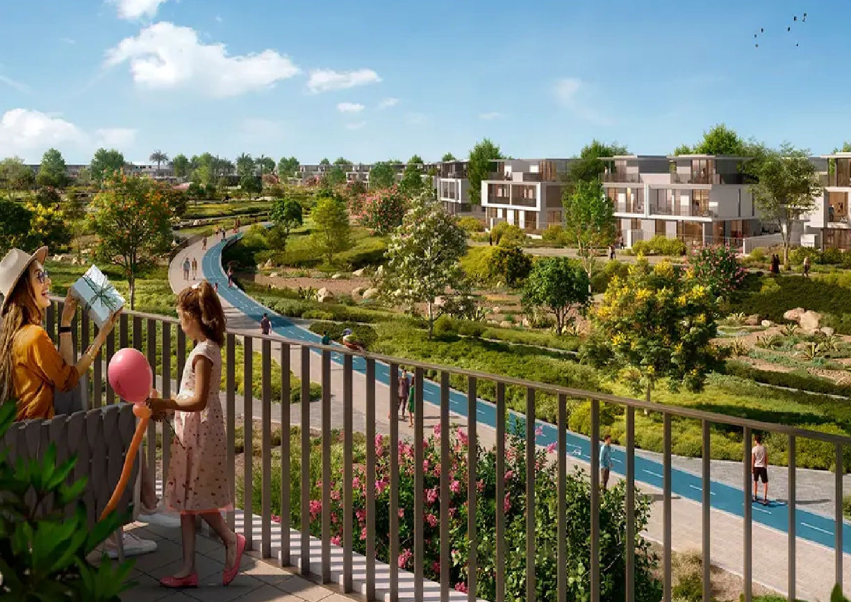 Dubai properties aerial view