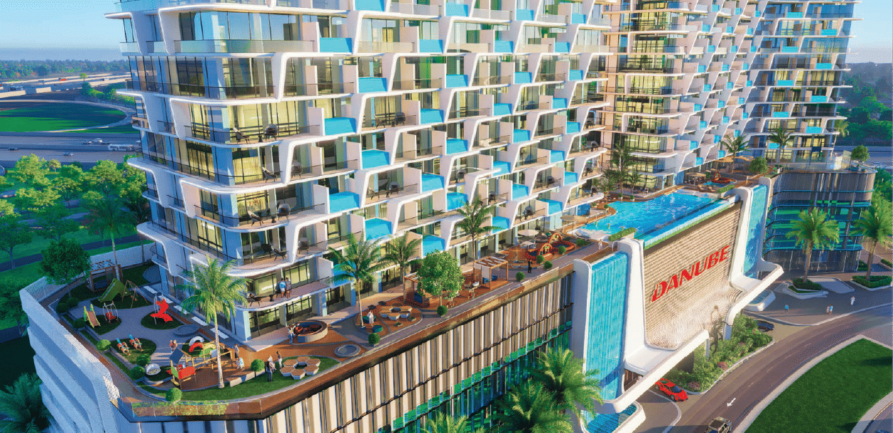 Dubai properties aerial view