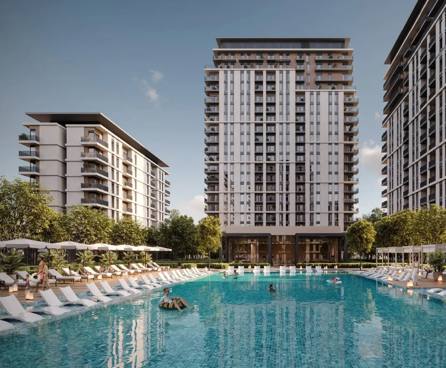 Dubai properties aerial view