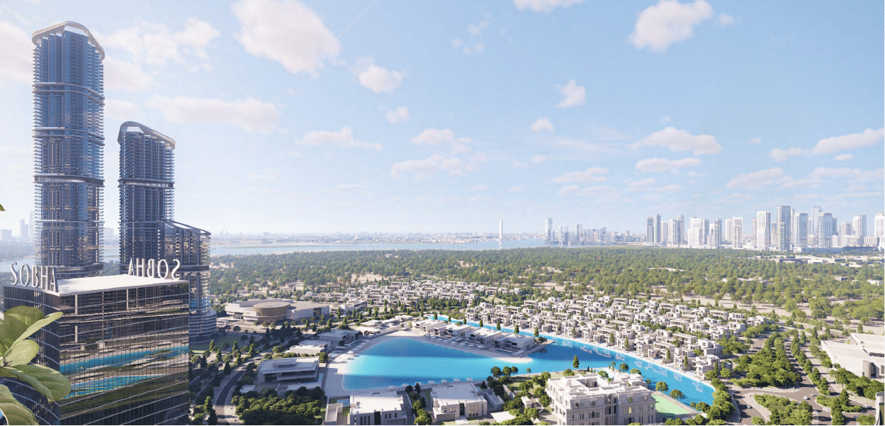 Dubai properties aerial view