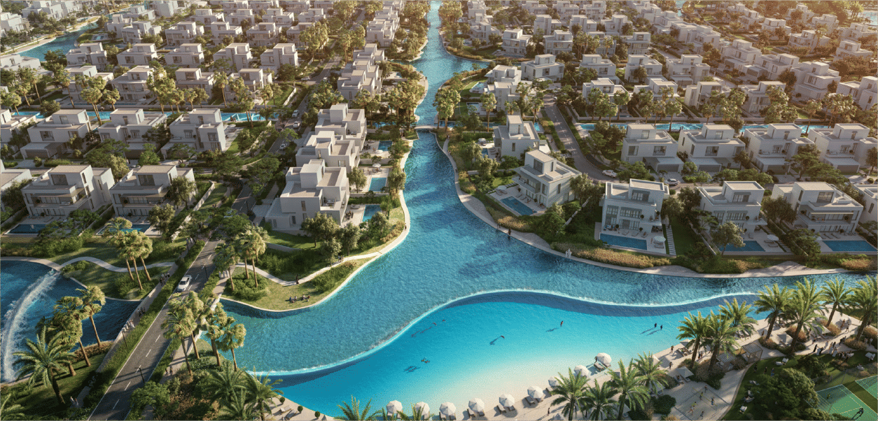 Dubai properties aerial view