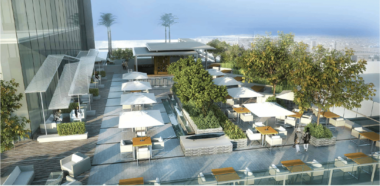 Dubai properties aerial view