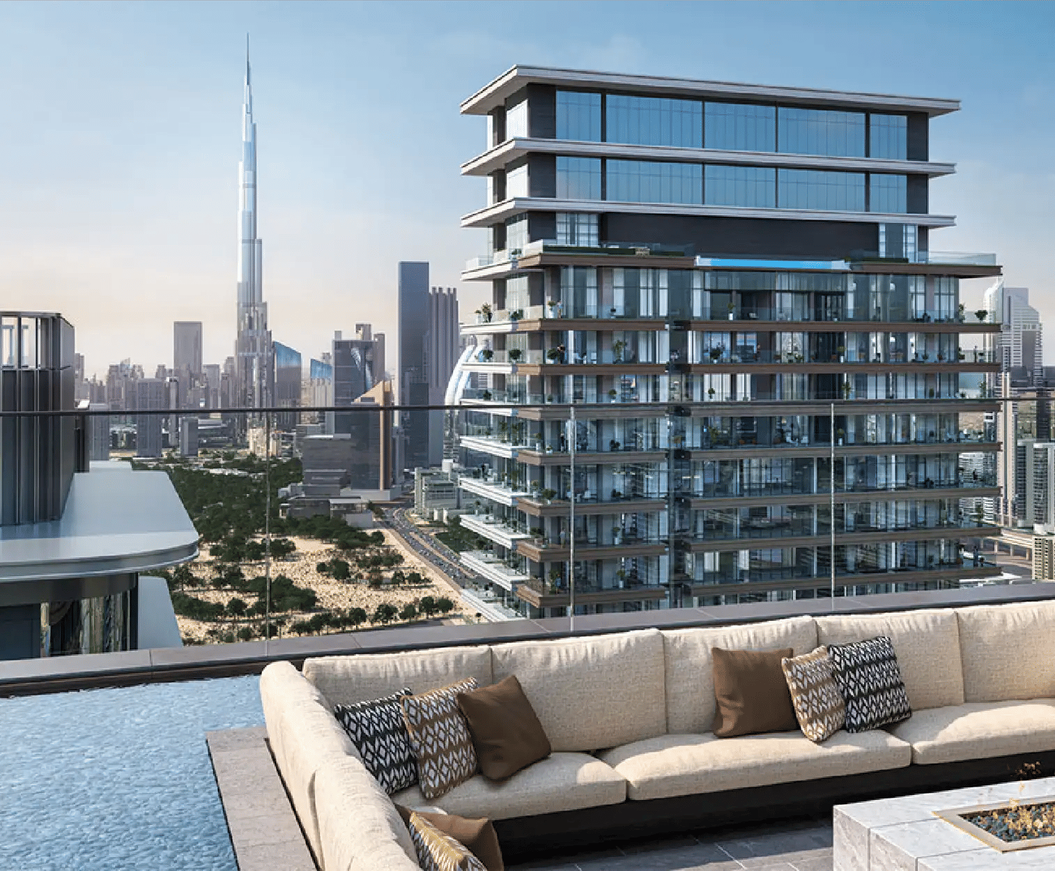 Dubai properties aerial view