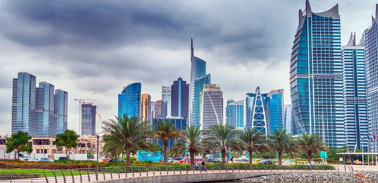 Dubai properties aerial view