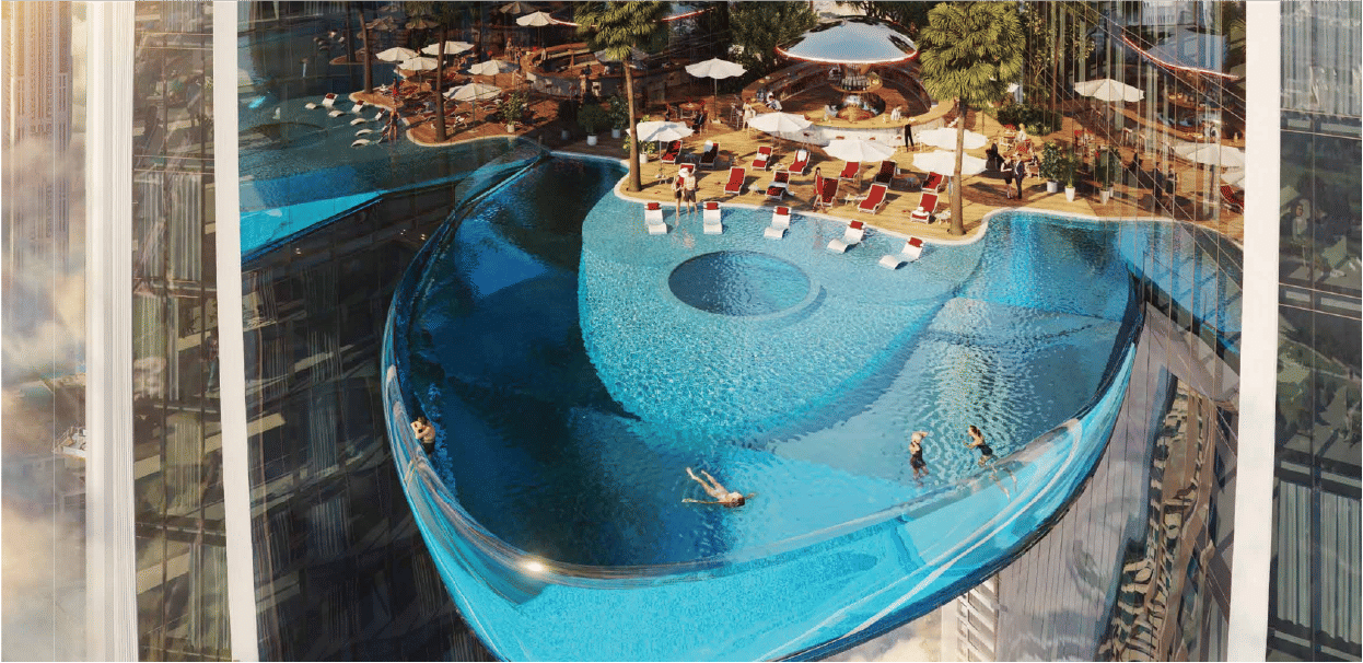 Dubai properties aerial view