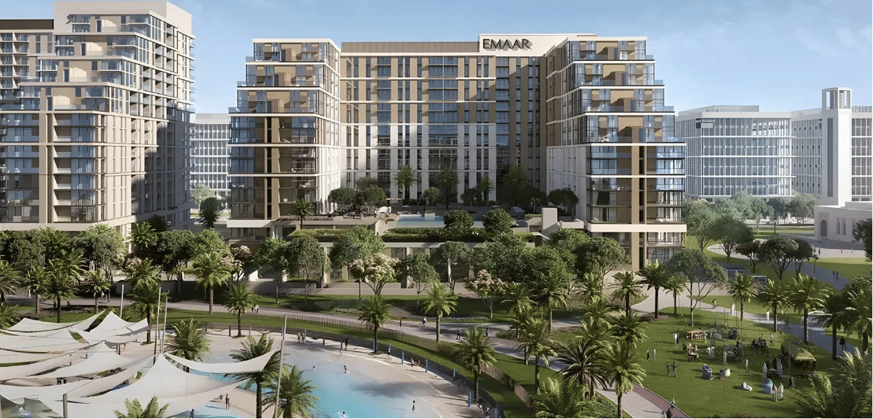 Dubai properties aerial view